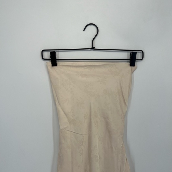 Princess Polly Esti Satin Cowl Neck Floral Open Back Maxi Dress In Champagne - Picture 1 of 12